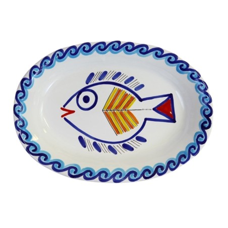 Piatto Ovale Levante Ceramiche De Simone Piatto Ovale Levante Ceramiche De Simone
